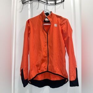 Sportful Fiandre orange cycling jacket